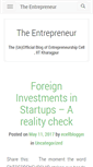 Mobile Screenshot of blog.ecell-iitkgp.org